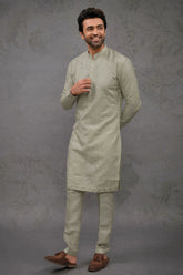 Silk Embroidered Kurta Pajama